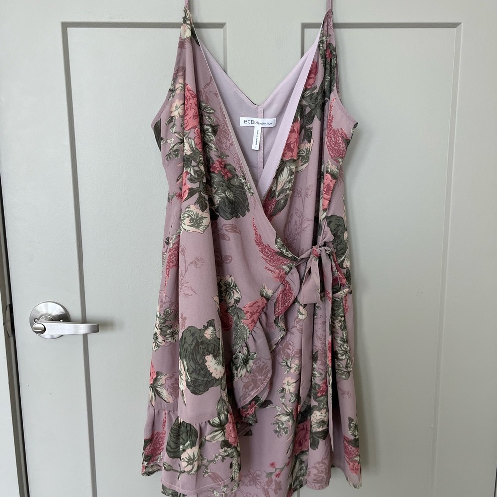BCBGeneration Floral Wrap Dress